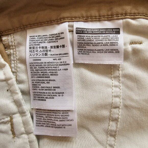 Levi’s Women’s Dad Chino Pants W26 L30, Khaki - Picture 10 of 12